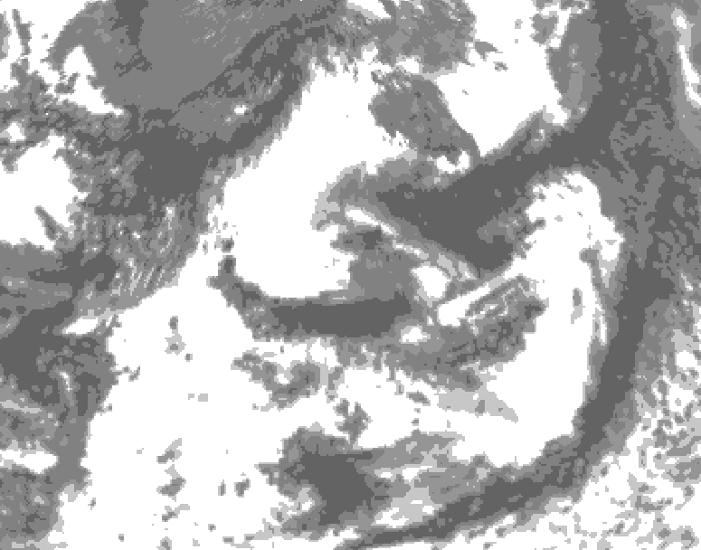 GDPS total cloud 048 hour forecast chart for Canada based on 2026/07/22 1200Z data