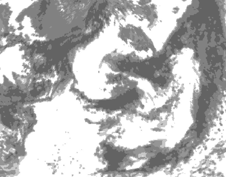 GDPS total cloud 054 hour forecast chart for Canada based on 2026/07/22 1200Z data