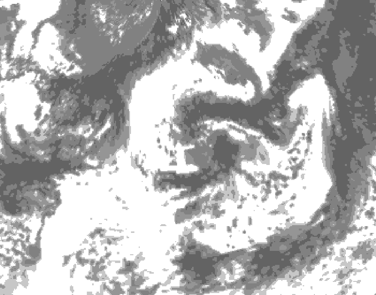 GDPS total cloud 060 hour forecast chart for Canada based on 2026/07/22 1200Z data