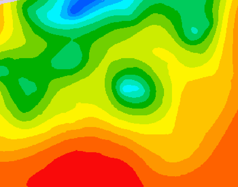 GDPS 500 millibar geopotential height 084 hour forecast chart for Canada based on 2026/07/23 0000Z data