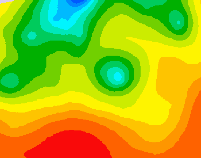 GDPS 500 millibar geopotential height 108 hour forecast chart for Canada based on 2026/07/23 0000Z data