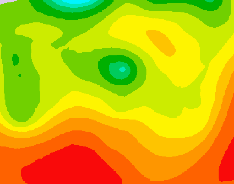 GDPS 500 millibar geopotential height 192 hour forecast chart for Canada based on 2026/07/23 0000Z data