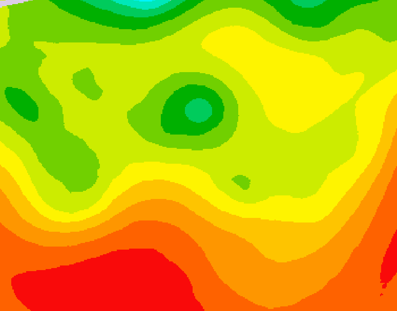 GDPS 500 millibar geopotential height 210 hour forecast chart for Canada based on 2026/07/23 0000Z data