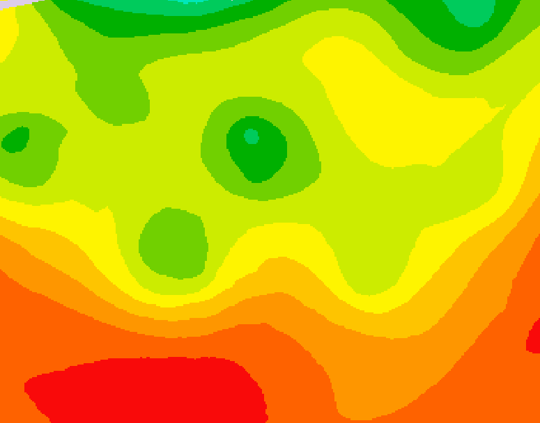 GDPS 500 millibar geopotential height 234 hour forecast chart for Canada based on 2026/07/23 0000Z data