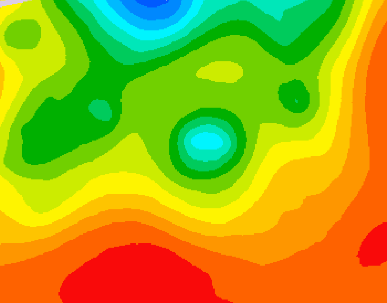GDPS 500 millibar geopotential height 048 hour forecast chart for Canada based on 2026/07/23 1200Z data
