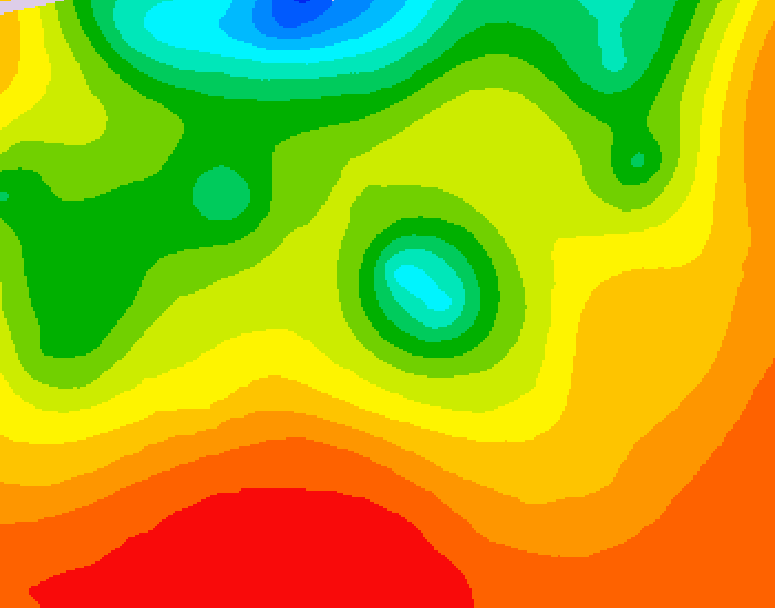 GDPS 500 millibar geopotential height 066 hour forecast chart for Canada based on 2026/07/23 1200Z data