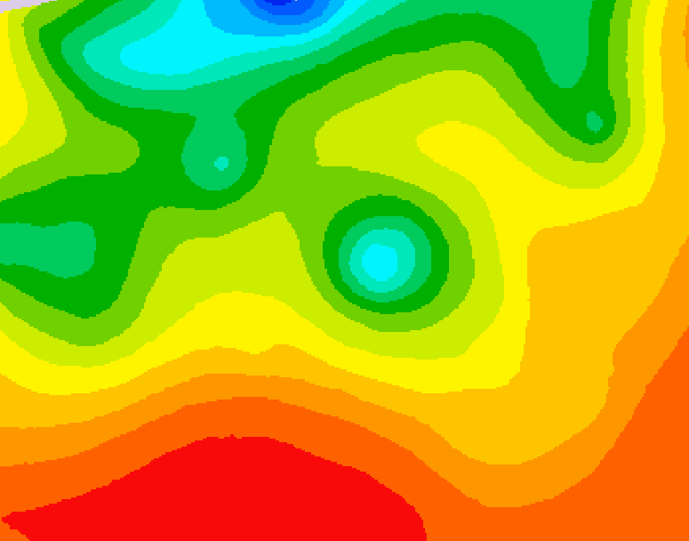 GDPS 500 millibar geopotential height 078 hour forecast chart for Canada based on 2026/07/23 1200Z data