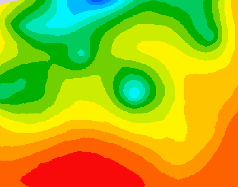 GDPS 500 millibar geopotential height 084 hour forecast chart for Canada based on 2026/07/23 1200Z data