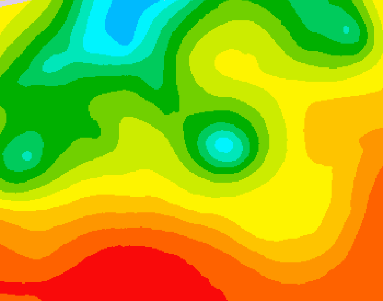 GDPS 500 millibar geopotential height 102 hour forecast chart for Canada based on 2026/07/23 1200Z data