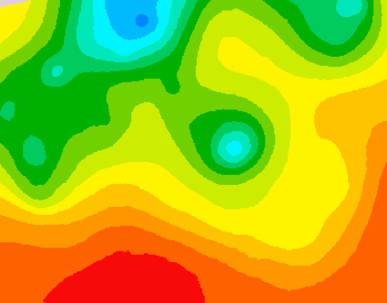 GDPS 500 millibar geopotential height 114 hour forecast chart for Canada based on 2026/07/23 1200Z data
