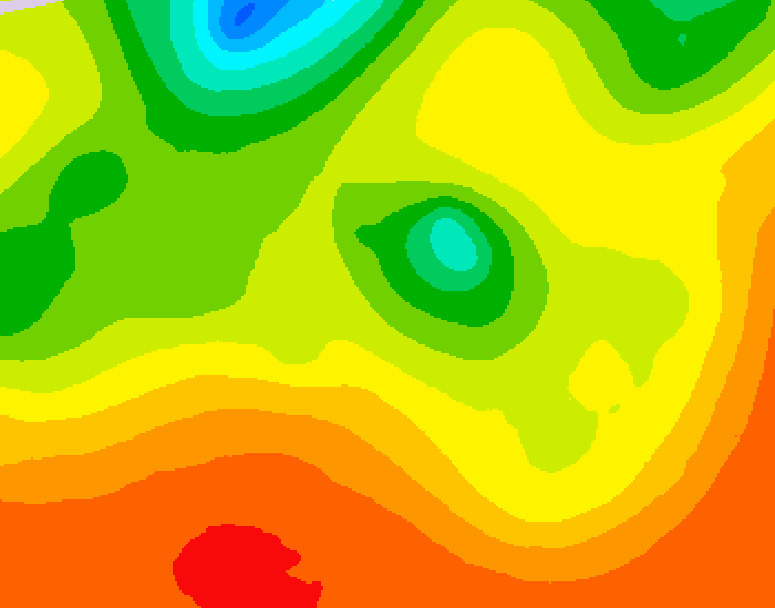 GDPS 500 millibar geopotential height 144 hour forecast chart for Canada based on 2026/07/23 1200Z data