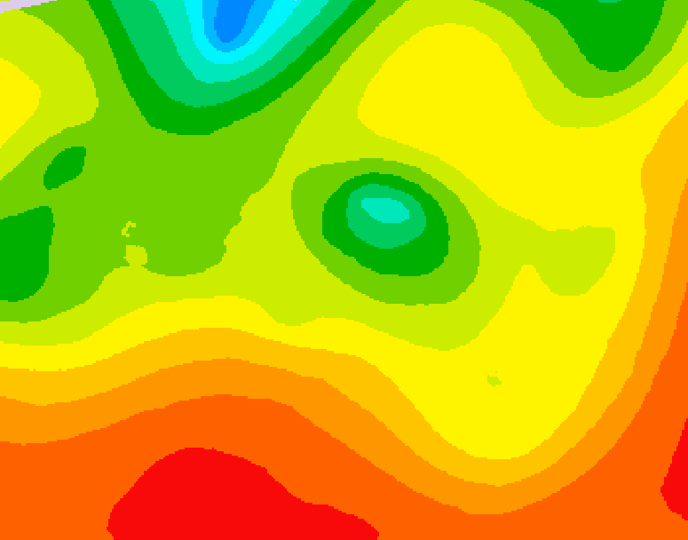 GDPS 500 millibar geopotential height 150 hour forecast chart for Canada based on 2026/07/23 1200Z data