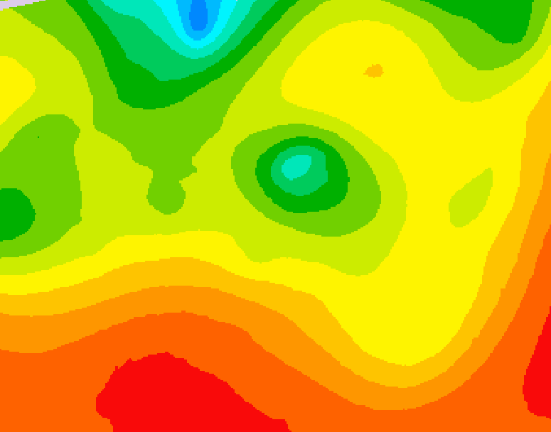 GDPS 500 millibar geopotential height 156 hour forecast chart for Canada based on 2026/07/23 1200Z data