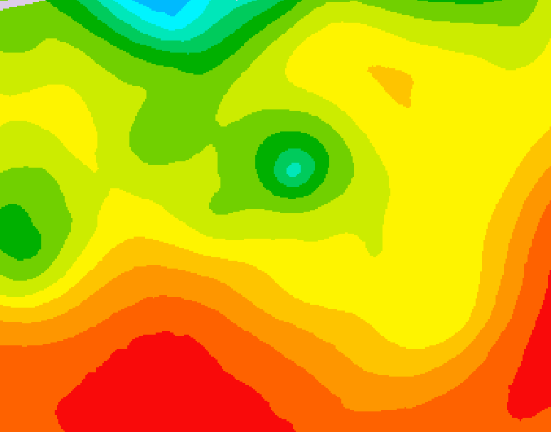 GDPS 500 millibar geopotential height 180 hour forecast chart for Canada based on 2026/07/23 1200Z data