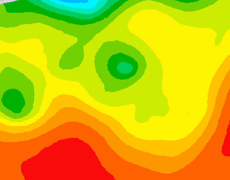 GDPS 500 millibar geopotential height 192 hour forecast chart for Canada based on 2026/07/23 1200Z data