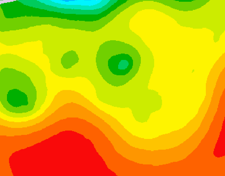 GDPS 500 millibar geopotential height 198 hour forecast chart for Canada based on 2026/07/23 1200Z data