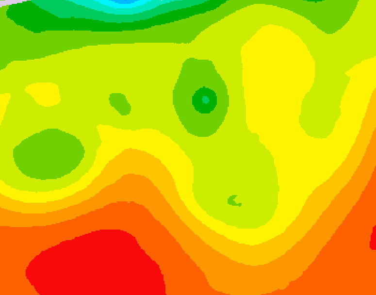 GDPS 500 millibar geopotential height 216 hour forecast chart for Canada based on 2026/07/23 1200Z data