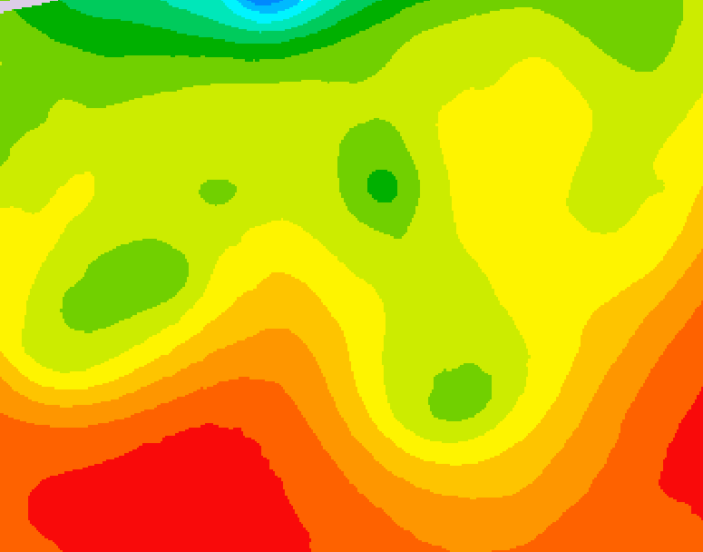 GDPS 500 millibar geopotential height 228 hour forecast chart for Canada based on 2026/07/23 1200Z data