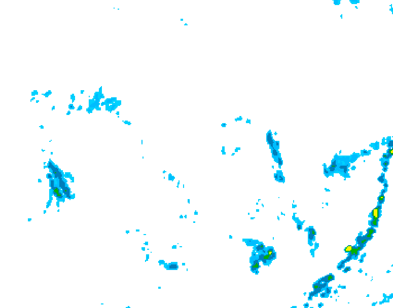 GDPS precipitation 132 hour forecast chart for Canada based on 2026/07/23 0000Z data