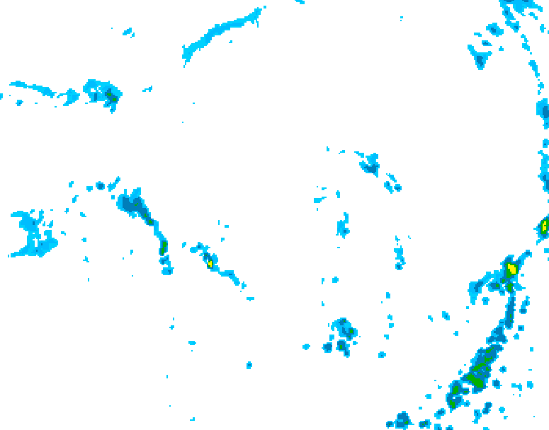 GDPS precipitation 090 hour forecast chart for Canada based on 2026/07/23 1200Z data