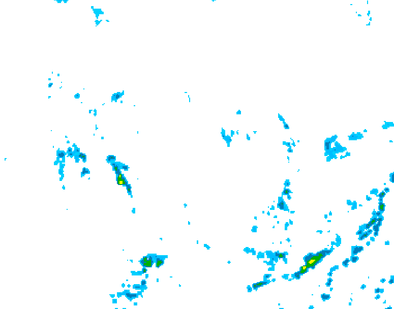 GDPS precipitation 132 hour forecast chart for Canada based on 2026/07/23 1200Z data