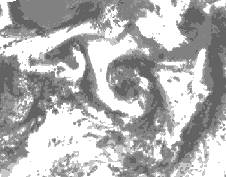 GDPS total cloud 084 hour forecast chart for Canada based on 2026/07/23 0000Z data