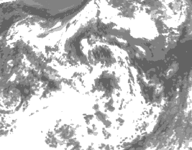 GDPS total cloud 192 hour forecast chart for Canada based on 2026/07/23 0000Z data