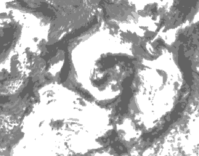 GDPS total cloud 054 hour forecast chart for Canada based on 2026/07/23 1200Z data