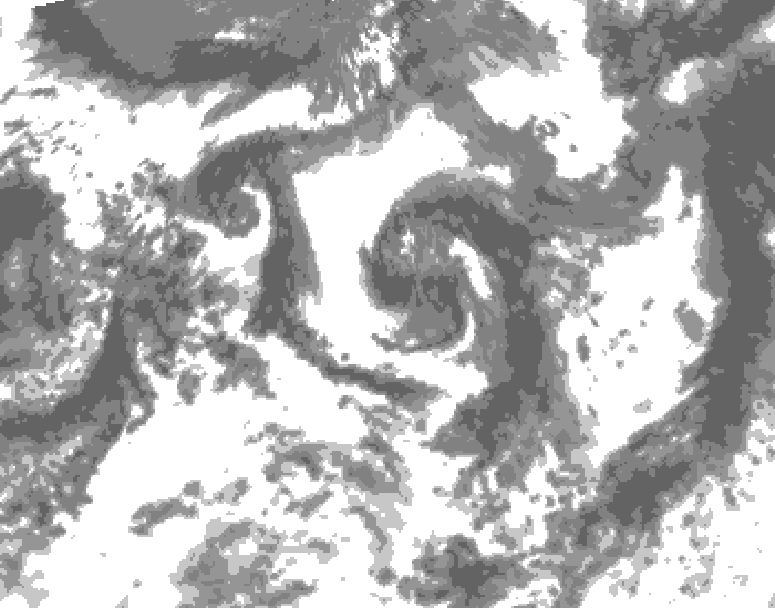 GDPS total cloud 066 hour forecast chart for Canada based on 2026/07/23 1200Z data
