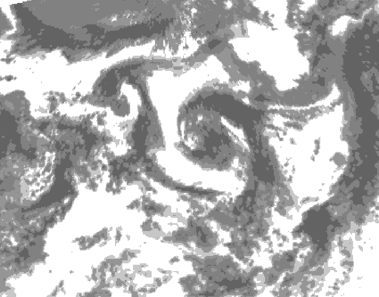 GDPS total cloud 072 hour forecast chart for Canada based on 2026/07/23 1200Z data