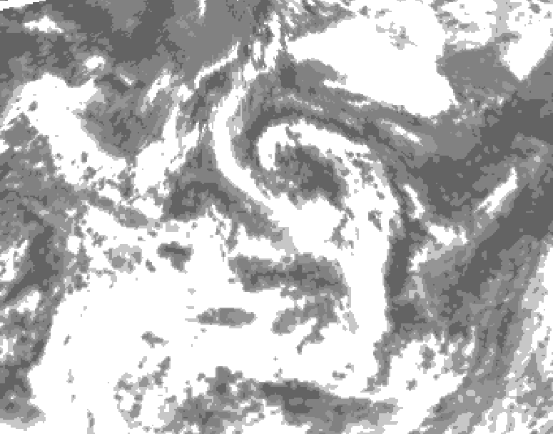 GDPS total cloud 168 hour forecast chart for Canada based on 2026/07/23 1200Z data
