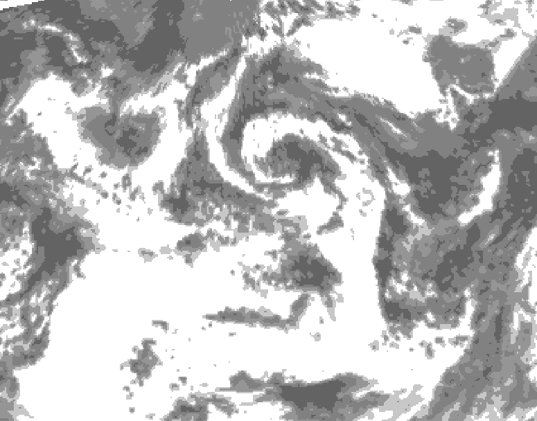 GDPS total cloud 174 hour forecast chart for Canada based on 2026/07/23 1200Z data