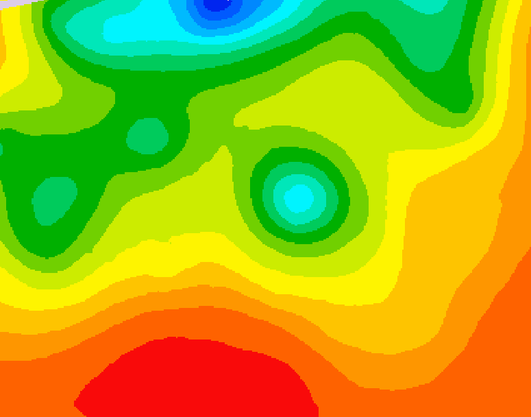 GDPS 500 millibar geopotential height 060 hour forecast chart for Canada based on 2026/07/24 0000Z data