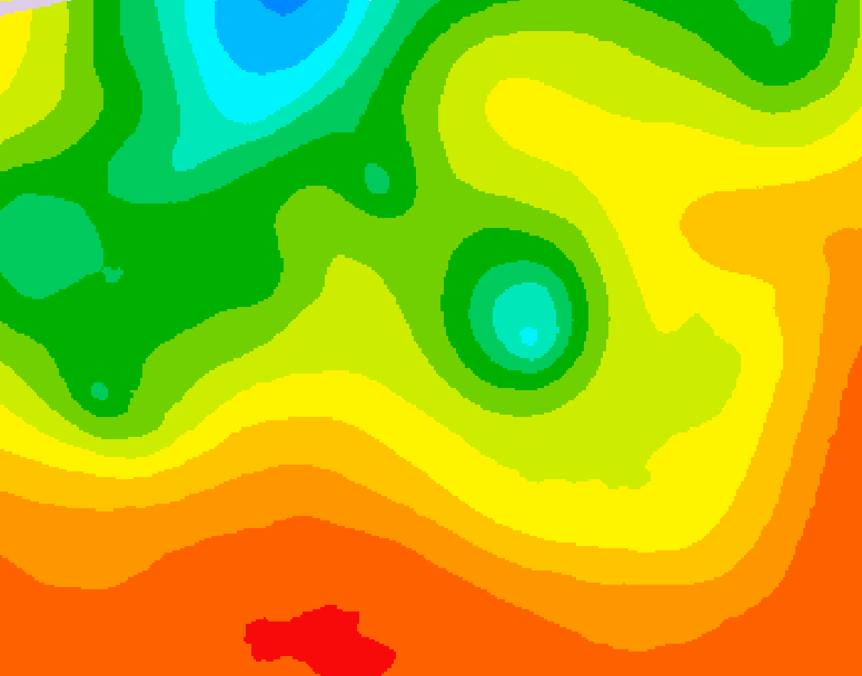 GDPS 500 millibar geopotential height 108 hour forecast chart for Canada based on 2026/07/24 0000Z data