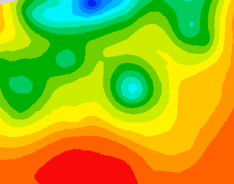 GDPS 500 millibar geopotential height 048 hour forecast chart for Canada based on 2026/07/24 1200Z data