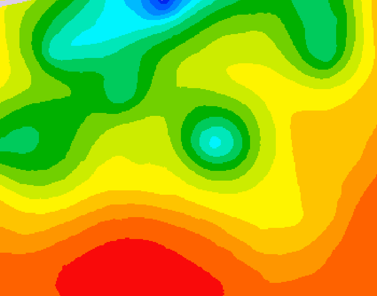 GDPS 500 millibar geopotential height 060 hour forecast chart for Canada based on 2026/07/24 1200Z data