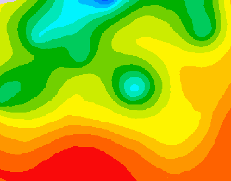 GDPS 500 millibar geopotential height 066 hour forecast chart for Canada based on 2026/07/24 1200Z data
