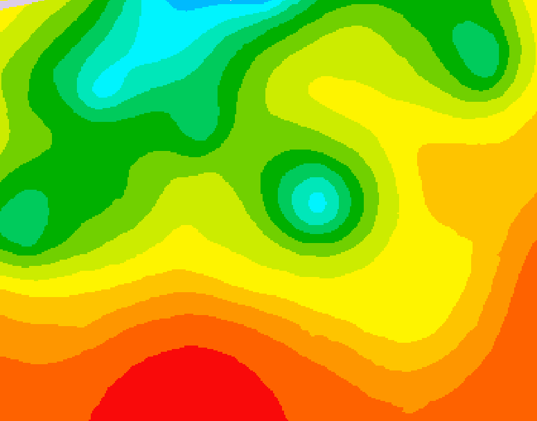 GDPS 500 millibar geopotential height 072 hour forecast chart for Canada based on 2026/07/24 1200Z data