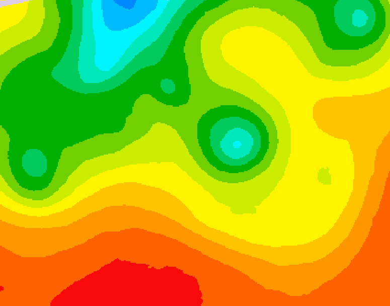 GDPS 500 millibar geopotential height 090 hour forecast chart for Canada based on 2026/07/24 1200Z data