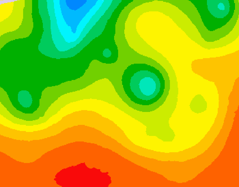 GDPS 500 millibar geopotential height 096 hour forecast chart for Canada based on 2026/07/24 1200Z data