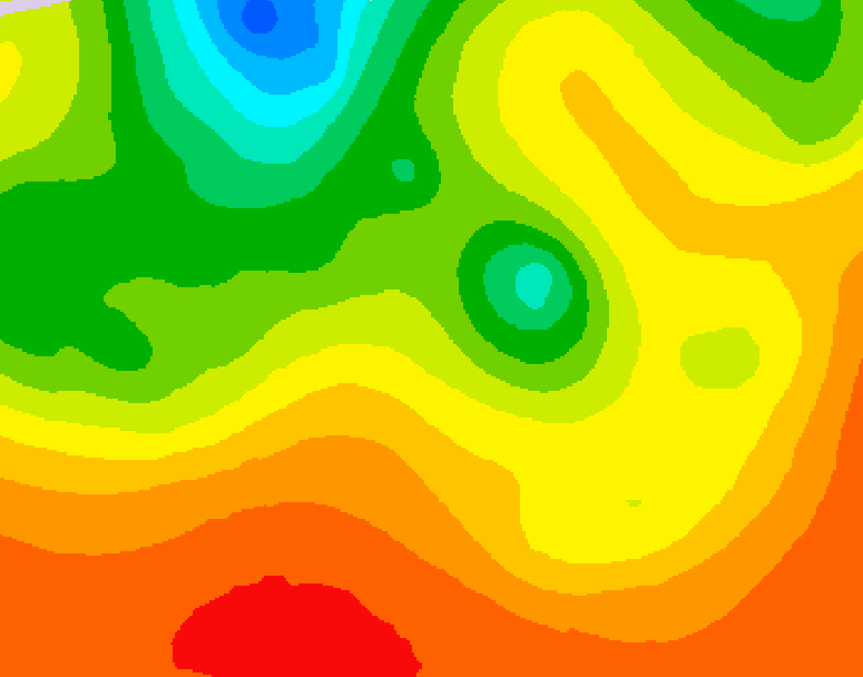GDPS 500 millibar geopotential height 108 hour forecast chart for Canada based on 2026/07/24 1200Z data