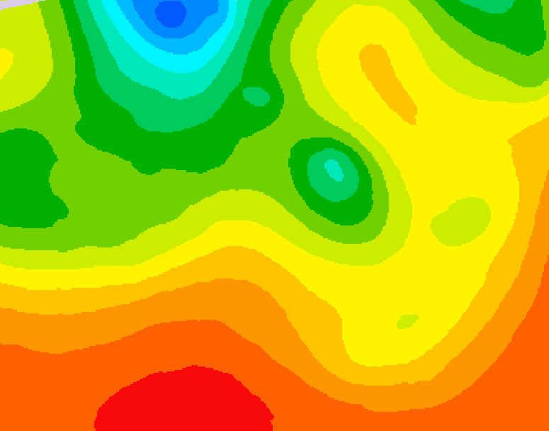 GDPS 500 millibar geopotential height 114 hour forecast chart for Canada based on 2026/07/24 1200Z data