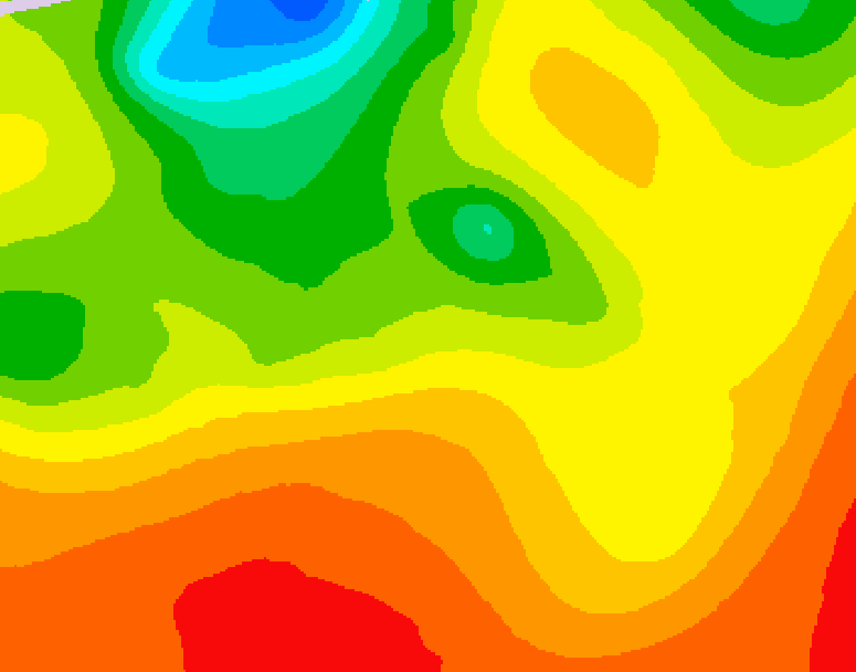GDPS 500 millibar geopotential height 132 hour forecast chart for Canada based on 2026/07/24 1200Z data