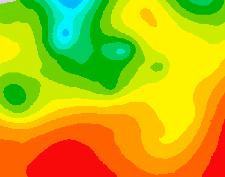 GDPS 500 millibar geopotential height 150 hour forecast chart for Canada based on 2026/07/24 1200Z data