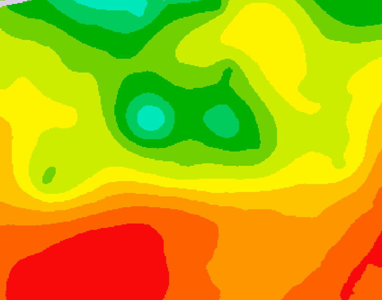 GDPS 500 millibar geopotential height 198 hour forecast chart for Canada based on 2026/07/24 1200Z data