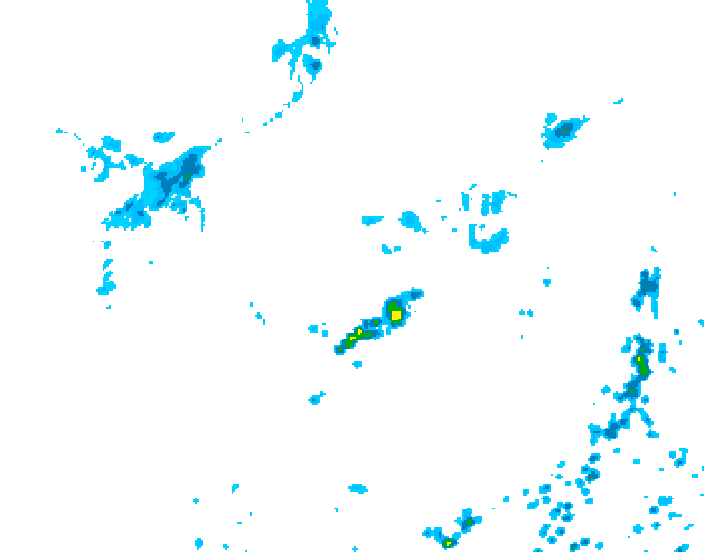 GDPS precipitation 006 hour forecast chart for Canada based on 2026/07/24 1200Z data
