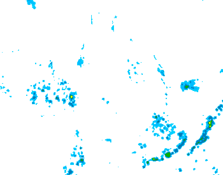 GDPS precipitation 108 hour forecast chart for Canada based on 2026/07/24 1200Z data