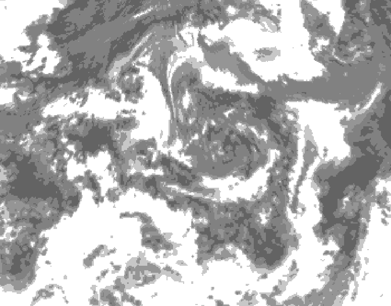 GDPS total cloud 084 hour forecast chart for Canada based on 2026/07/24 0000Z data