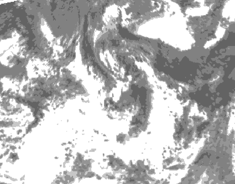 GDPS total cloud 168 hour forecast chart for Canada based on 2026/07/24 0000Z data