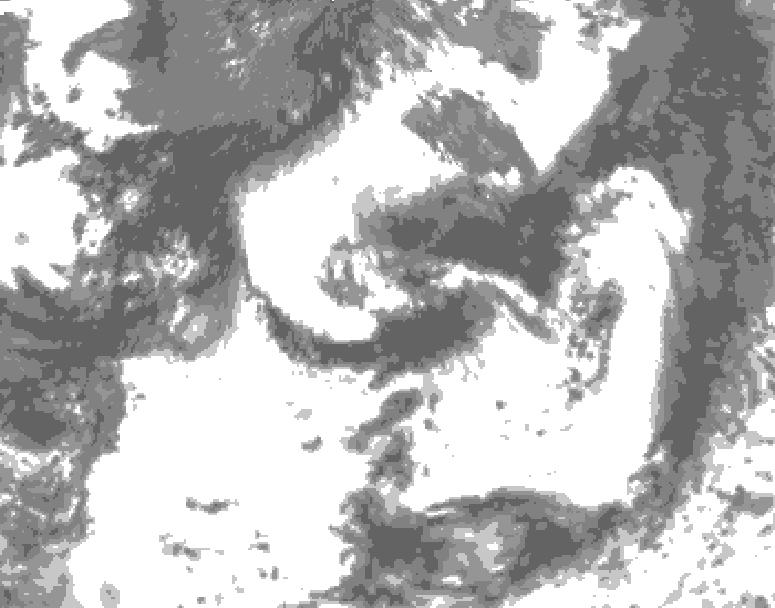 GDPS total cloud 006 hour forecast chart for Canada based on 2026/07/24 1200Z data